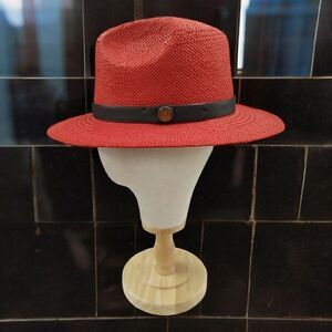 MEN'S BRUNO CAPELO CALI 3" WIDE BRIM PINCH FRONT STRAW FEDORA HAT. CA-424
